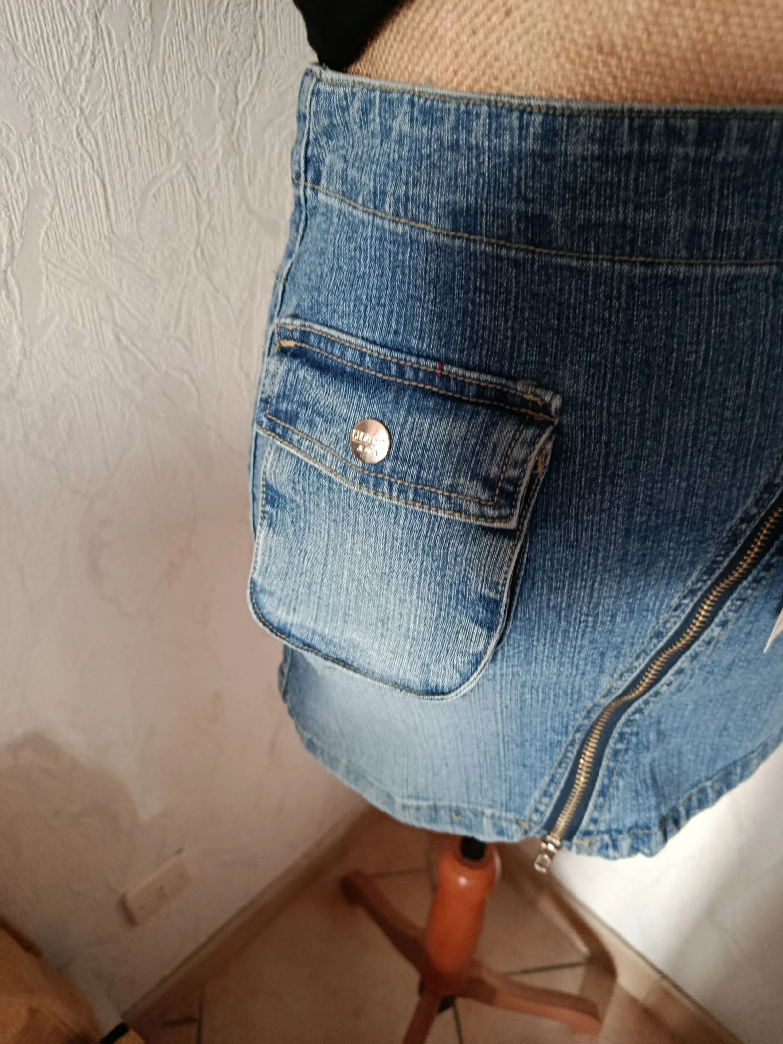 Mini saia jeans – photo 3